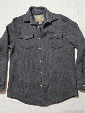 St. John's Bay Charcoal Quilted Shirt Jacket